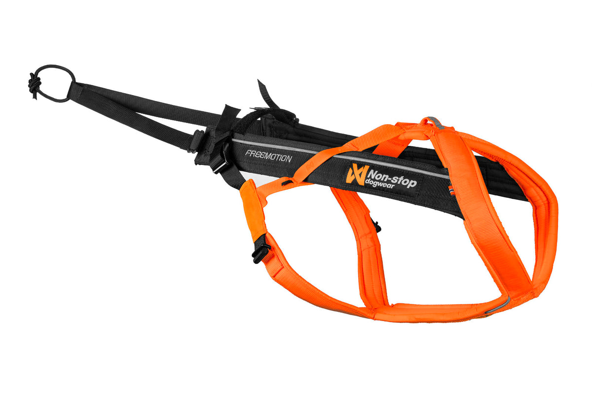 Non-stop dogwear Freemotion Harness 5.0 – Black/Orange