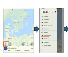 Tracker App Påfyllnadskod