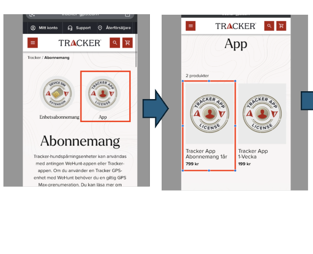 Tracker App Påfyllnadskod